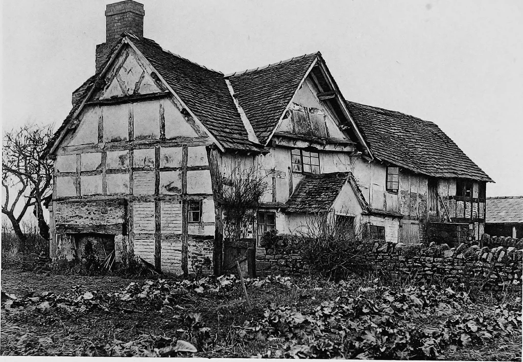 An illustration from Old cottages, farm houses, and other half-timber buildings in Shropshire, Herefordshire, and Cheshire, 1904, leaf 152