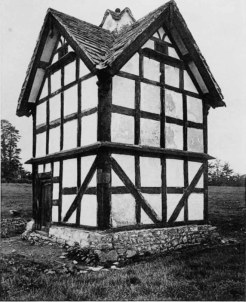 An illustration from Old cottages, farm houses, and other half-timber buildings in Shropshire, Herefordshire, and Cheshire, 1904, leaf 160