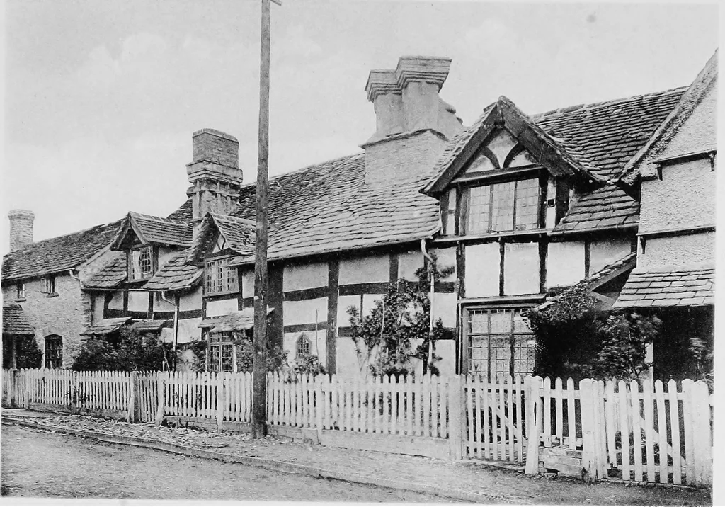 An illustration from Old cottages, farm houses, and other half-timber buildings in Shropshire, Herefordshire, and Cheshire, 1904, leaf 162