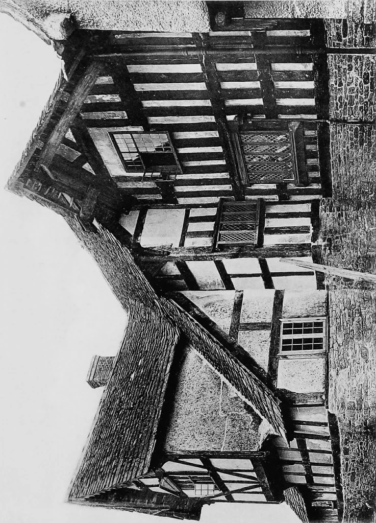 An illustration from Old cottages, farm houses, and other half-timber buildings in Shropshire, Herefordshire, and Cheshire, 1904, leaf 164