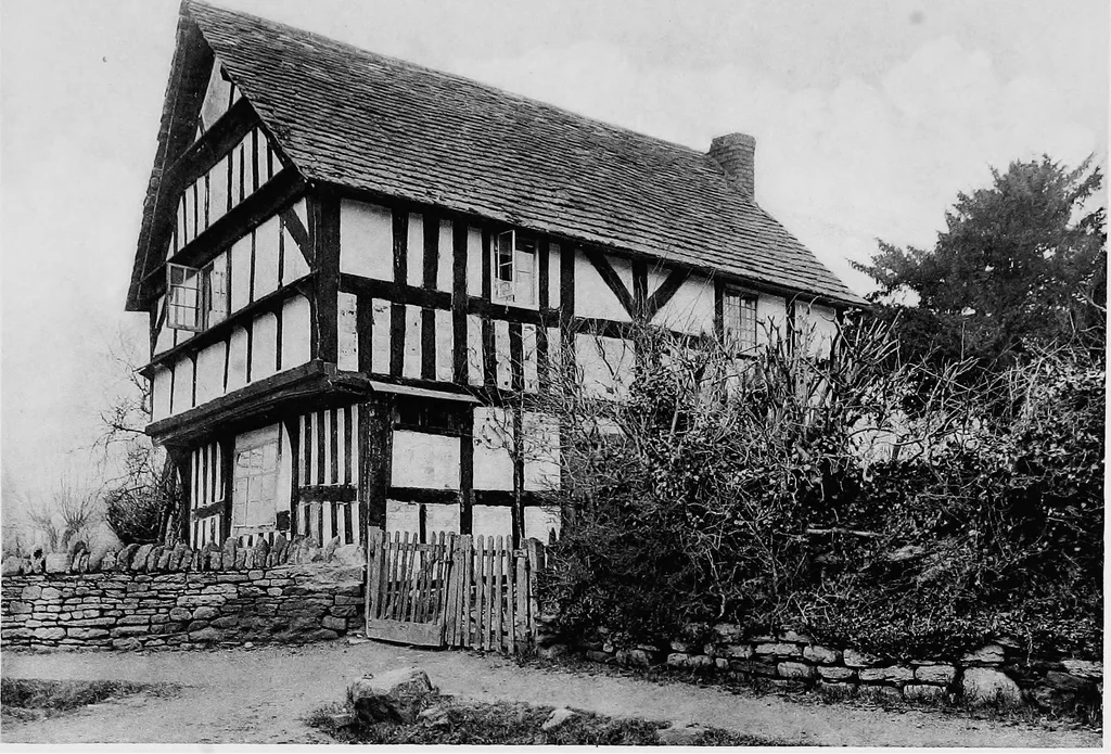 An illustration from Old cottages, farm houses, and other half-timber buildings in Shropshire, Herefordshire, and Cheshire, 1904, leaf 166