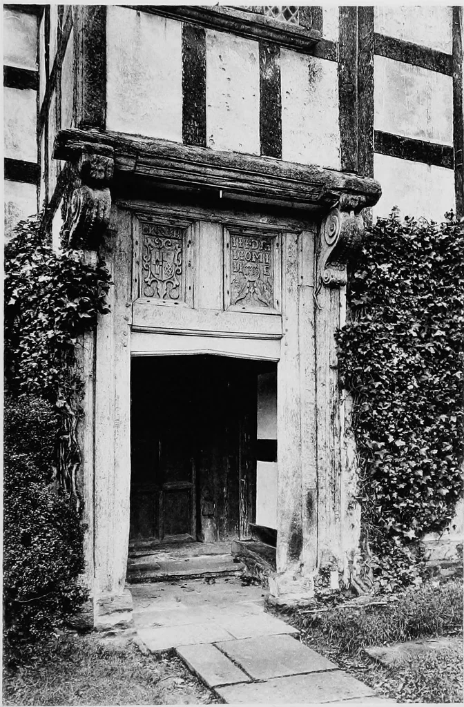 An illustration from Old cottages, farm houses, and other half-timber buildings in Shropshire, Herefordshire, and Cheshire, 1904, leaf 174