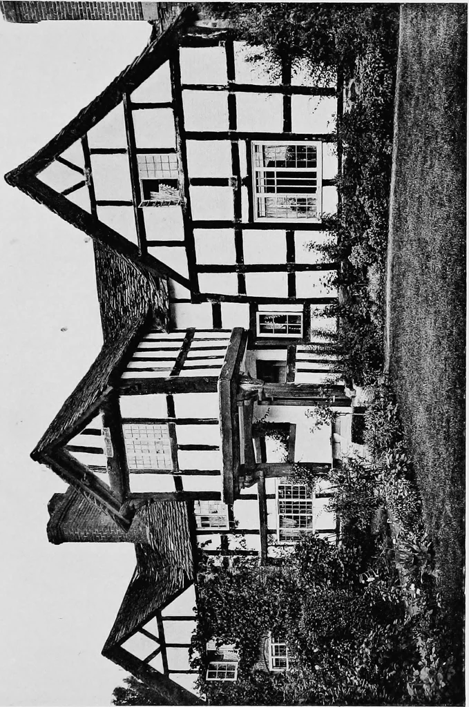 An illustration from Old cottages, farm houses, and other half-timber buildings in Shropshire, Herefordshire, and Cheshire, 1904, leaf 190