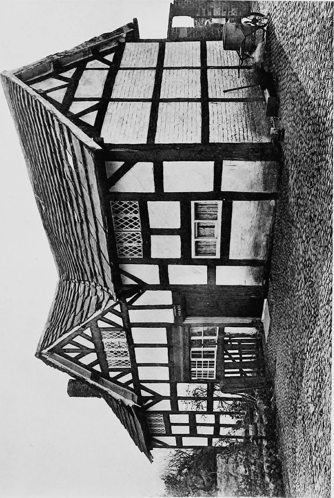 An illustration from Old cottages, farm houses, and other half-timber buildings in Shropshire, Herefordshire, and Cheshire, 1904, leaf 210