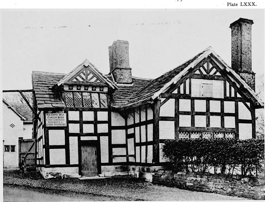 An illustration from Old cottages, farm houses, and other half-timber buildings in Shropshire, Herefordshire, and Cheshire, 1904, leaf 212