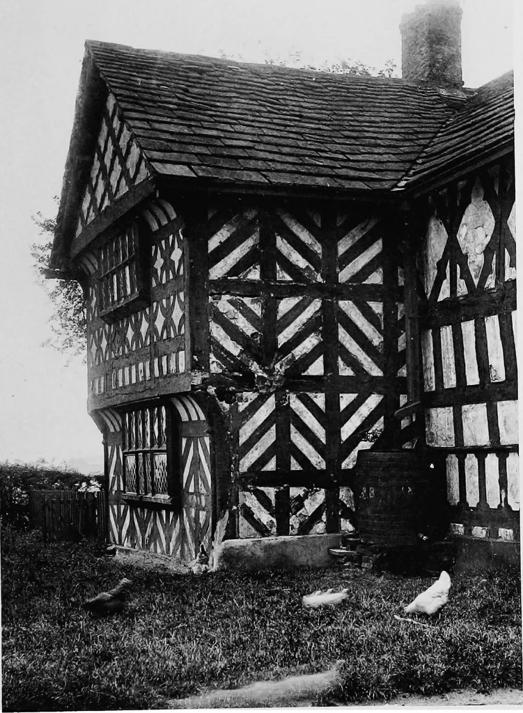 An illustration from Old cottages, farm houses, and other half-timber buildings in Shropshire, Herefordshire, and Cheshire, 1904, leaf 220