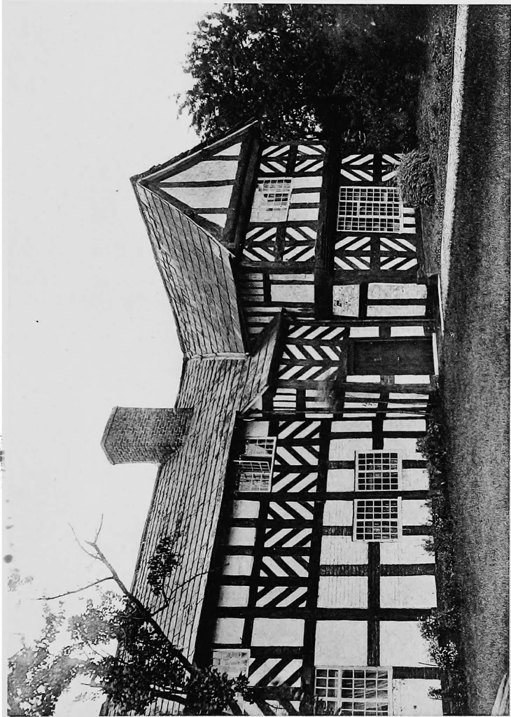 An illustration from Old cottages, farm houses, and other half-timber buildings in Shropshire, Herefordshire, and Cheshire, 1904, leaf 232