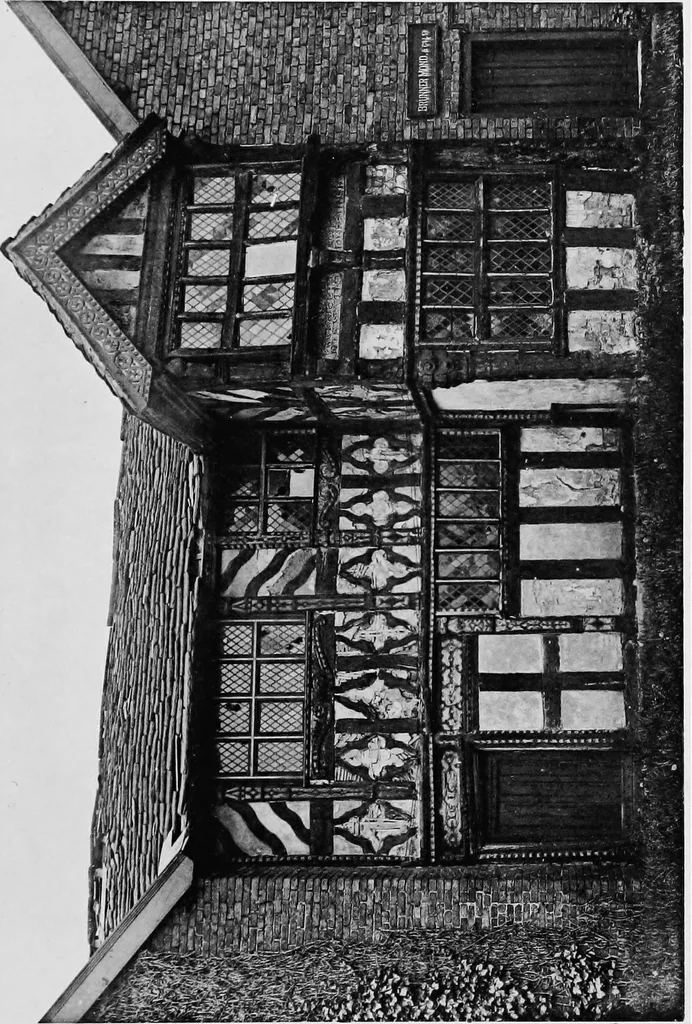 An illustration from Old cottages, farm houses, and other half-timber buildings in Shropshire, Herefordshire, and Cheshire, 1904, leaf 240