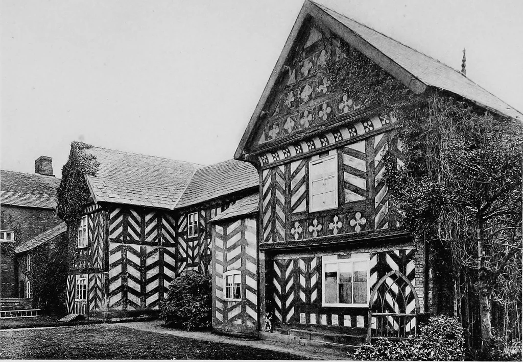An illustration from Old cottages, farm houses, and other half-timber buildings in Shropshire, Herefordshire, and Cheshire, 1904, leaf 246