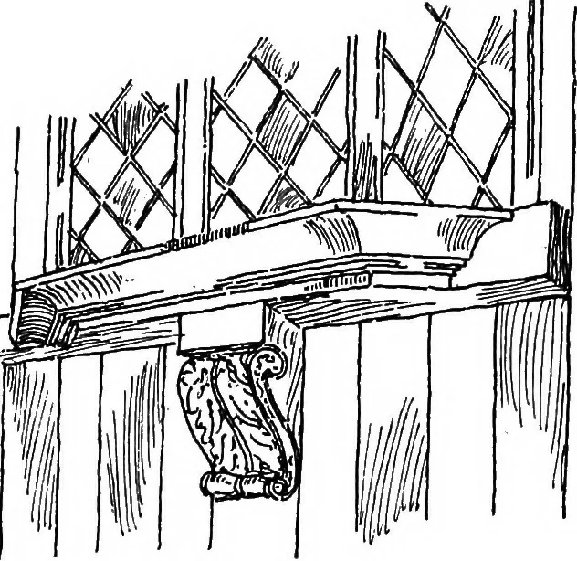 An illustration from Old cottages, farm houses, and other half-timber buildings in Shropshire, Herefordshire, and Cheshire, 1904, leaf 36