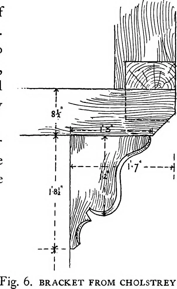 An illustration from Old cottages, farm houses, and other half-timber buildings in Shropshire, Herefordshire, and Cheshire, 1904, leaf 38