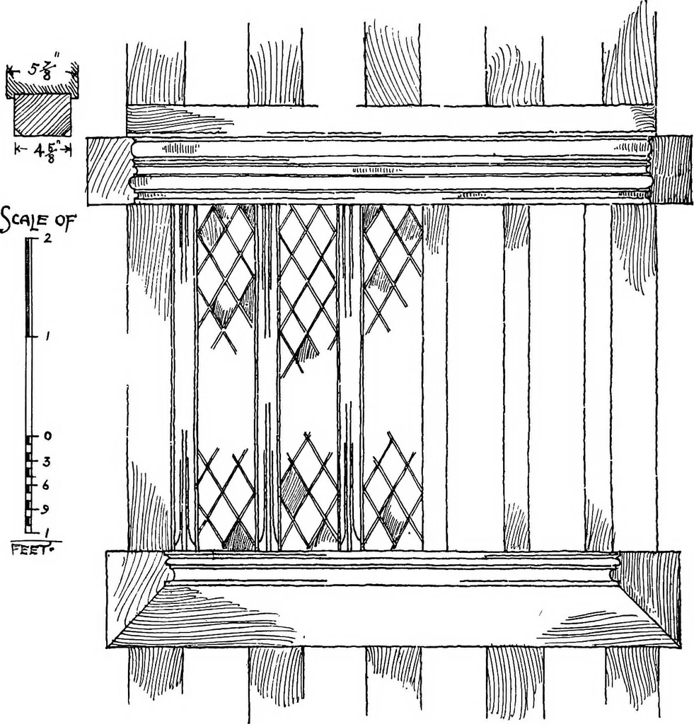 An illustration from Old cottages, farm houses, and other half-timber buildings in Shropshire, Herefordshire, and Cheshire, 1904, leaf 41