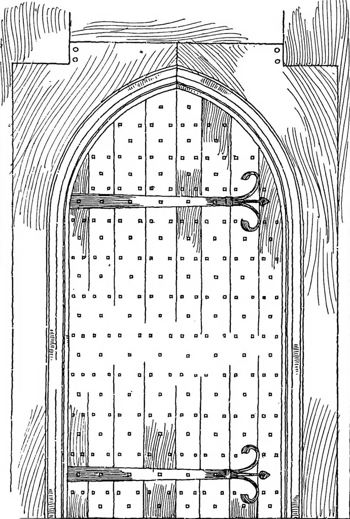 An illustration from Old cottages, farm houses, and other half-timber buildings in Shropshire, Herefordshire, and Cheshire, 1904, leaf 54
