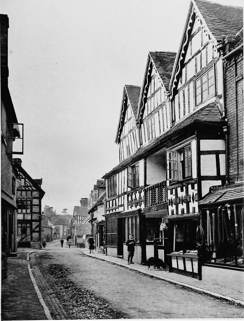 An illustration from Old cottages, farm houses, and other half-timber buildings in Shropshire, Herefordshire, and Cheshire, 1904, leaf 70