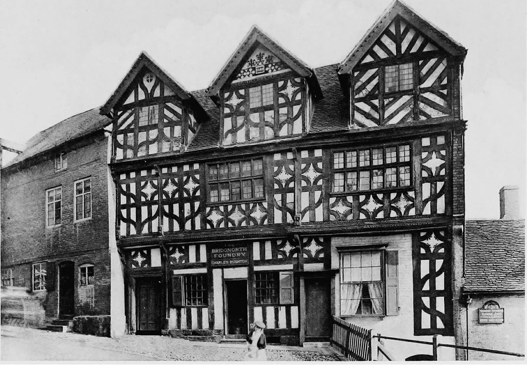 An illustration from Old cottages, farm houses, and other half-timber buildings in Shropshire, Herefordshire, and Cheshire, 1904, leaf 76