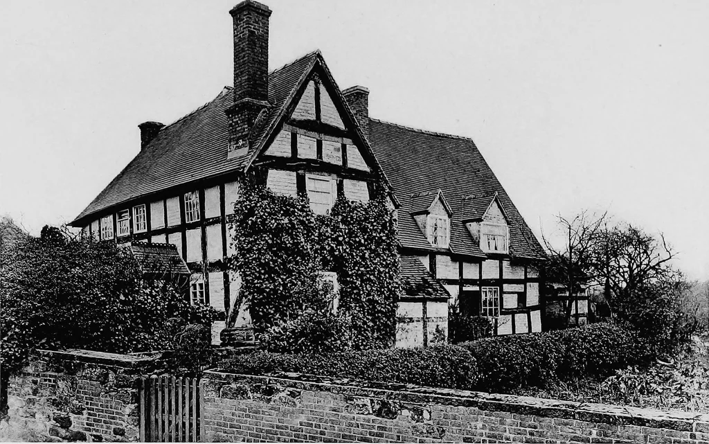 An illustration from Old cottages, farm houses, and other half-timber buildings in Shropshire, Herefordshire, and Cheshire, 1904, leaf 78