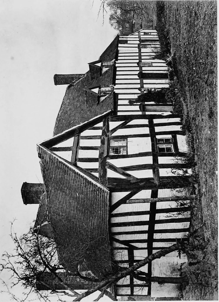 An illustration from Old cottages, farm houses, and other half-timber buildings in Shropshire, Herefordshire, and Cheshire, 1904, leaf 82