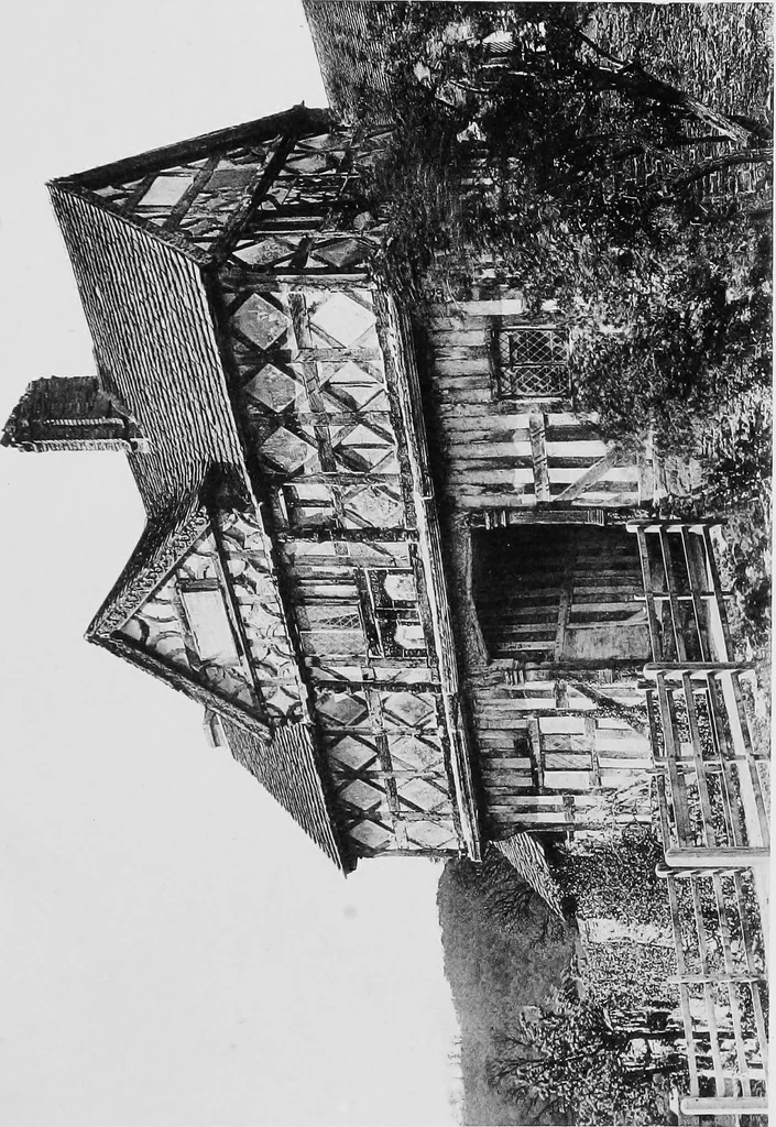 An illustration from Old cottages, farm houses, and other half-timber buildings in Shropshire, Herefordshire, and Cheshire, 1904, leaf 84
