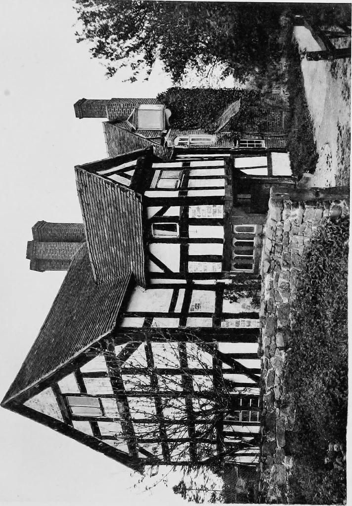 An illustration from Old cottages, farm houses, and other half-timber buildings in Shropshire, Herefordshire, and Cheshire, 1904, leaf 94