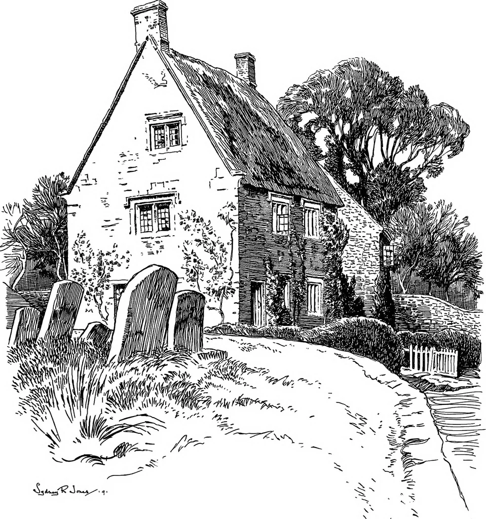 An illustration from The village homes of England;, 1912, leaf 104
