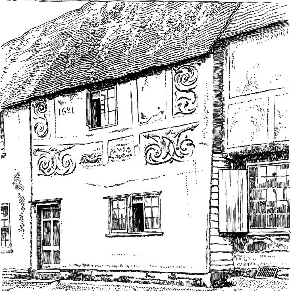 An illustration from The village homes of England;, 1912, leaf 132