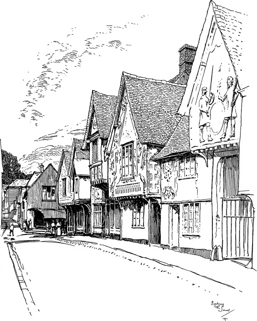 An illustration from The village homes of England;, 1912, leaf 134