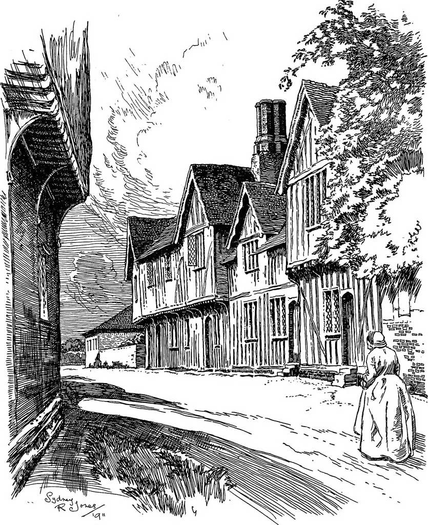 An illustration from The village homes of England;, 1912, leaf 147