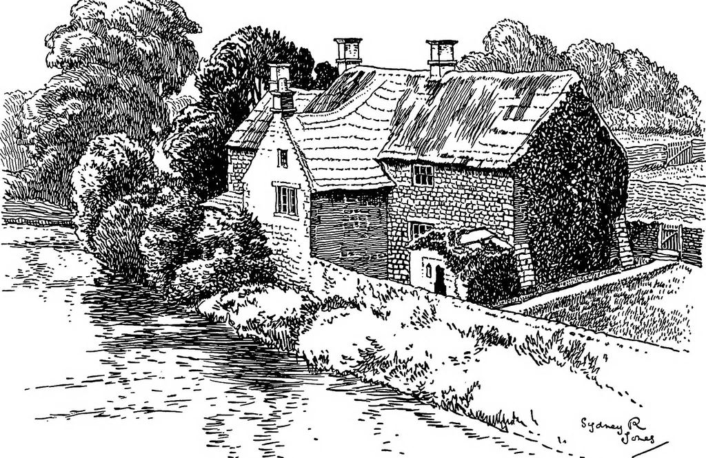 An illustration from The village homes of England;, 1912, leaf 159