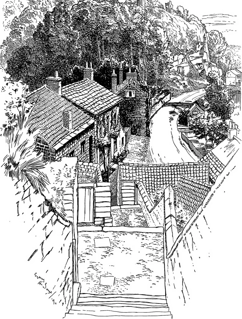 An illustration from The village homes of England;, 1912, leaf 160
