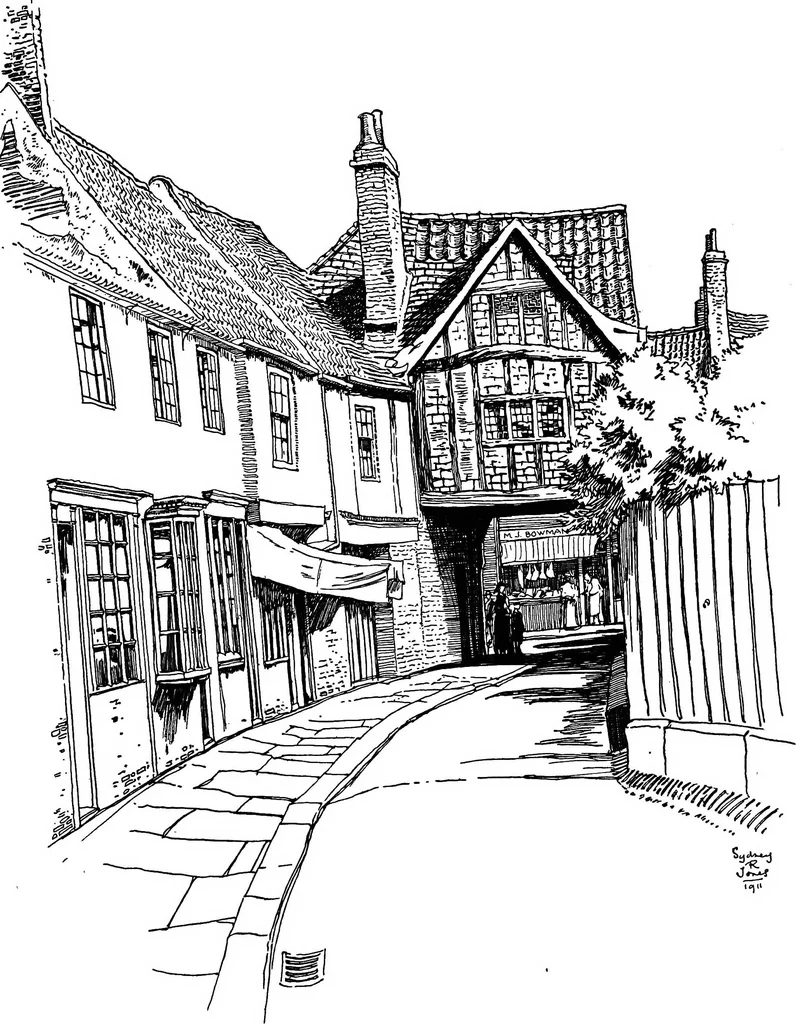 An illustration from The village homes of England;, 1912, leaf 172