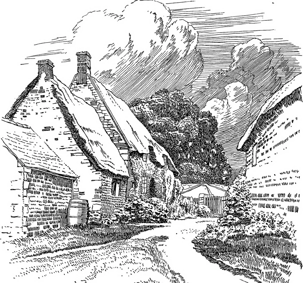 An illustration from The village homes of England;, 1912, leaf 213