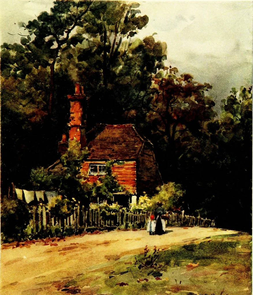An illustration from The village homes of England;, 1912, leaf 28