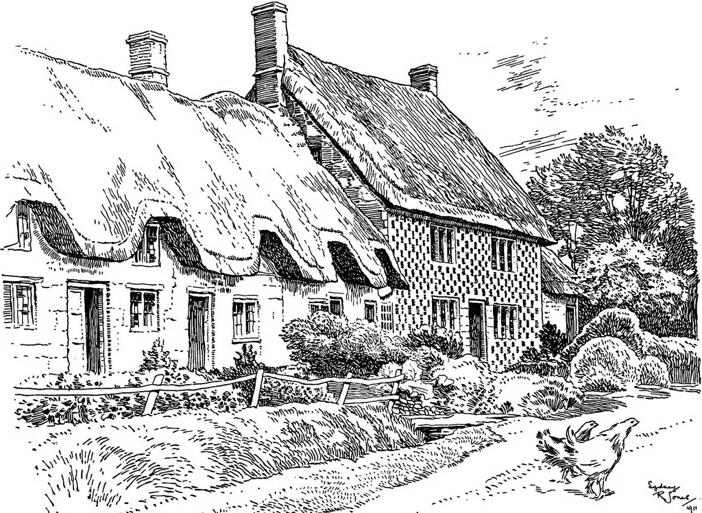 An illustration from The village homes of England;, 1912, leaf 43