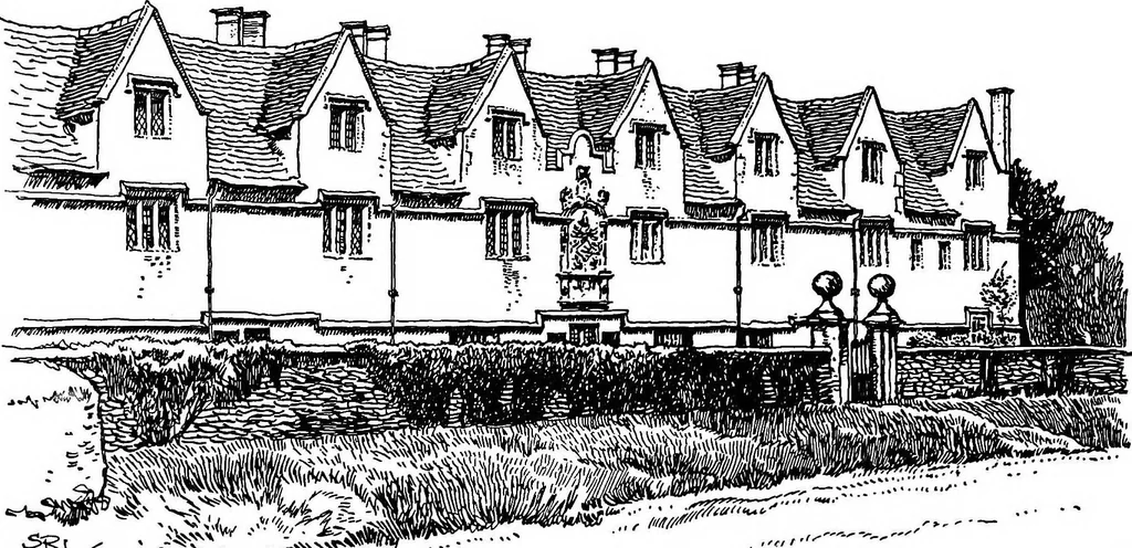 An illustration from The village homes of England;, 1912, leaf 55