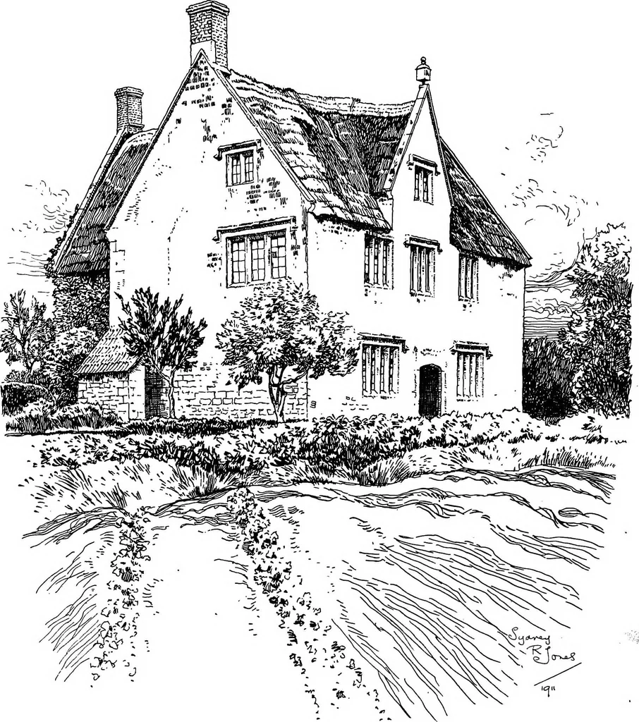 An illustration from The village homes of England;, 1912, leaf 63