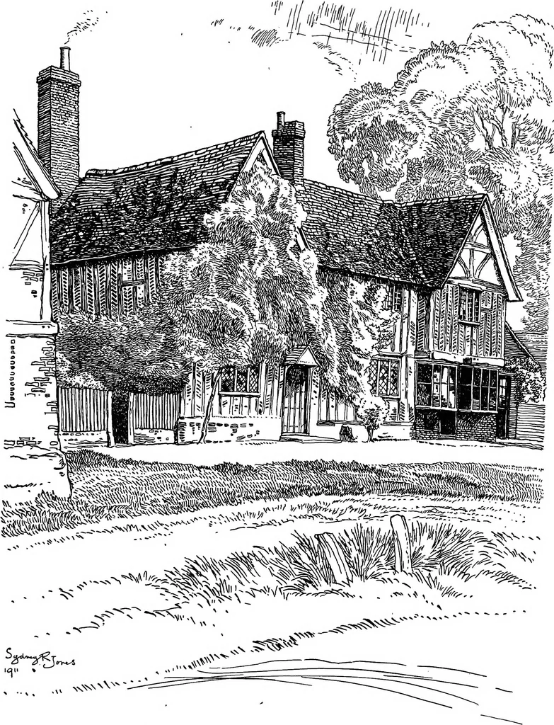 An illustration from The village homes of England;, 1912, leaf 84