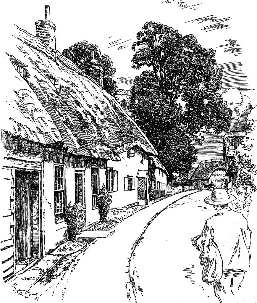 An illustration from The village homes of England;, 1912, leaf 85