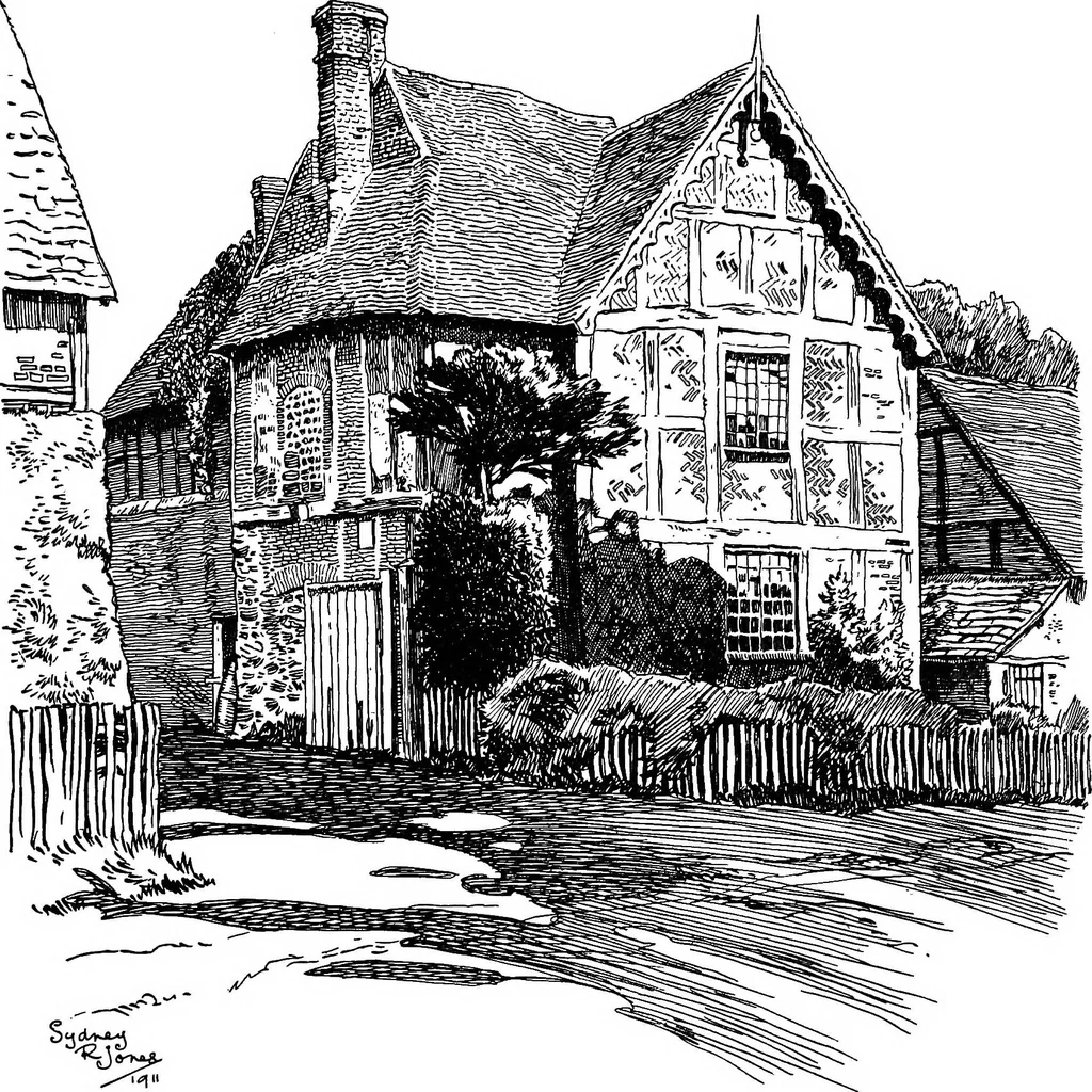 An illustration from The village homes of England;, 1912, leaf 87