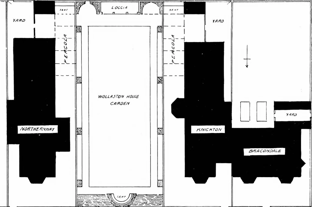 An illustration from Country cottages and week-end homes, by J. H. Elder-Duncan ... with numerous illustrations and plans of cottages by well-known architects, 1912, leaf 118