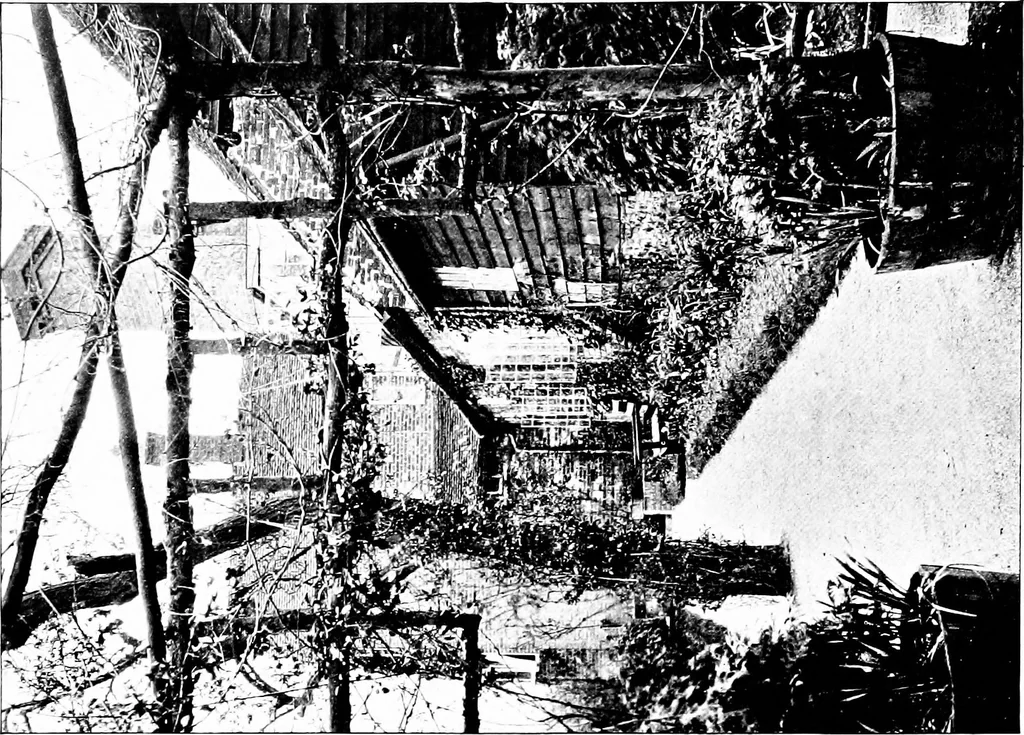 An illustration from Country cottages and week-end homes, by J. H. Elder-Duncan ... with numerous illustrations and plans of cottages by well-known architects, 1912, leaf 119