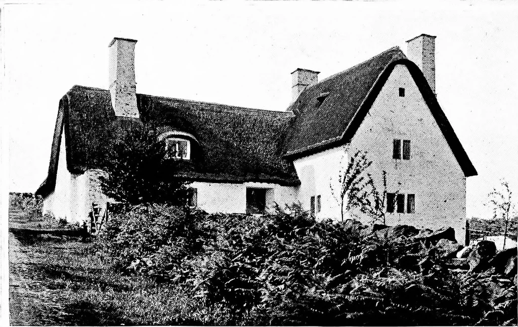 An illustration from Country cottages and week-end homes, by J. H. Elder-Duncan ... with numerous illustrations and plans of cottages by well-known architects, 1912, leaf 123