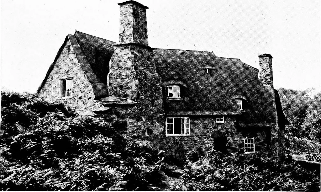 An illustration from Country cottages and week-end homes, by J. H. Elder-Duncan ... with numerous illustrations and plans of cottages by well-known architects, 1912, leaf 124