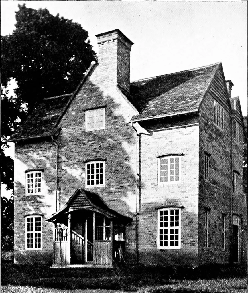 An illustration from Country cottages and week-end homes, by J. H. Elder-Duncan ... with numerous illustrations and plans of cottages by well-known architects, 1912, leaf 129