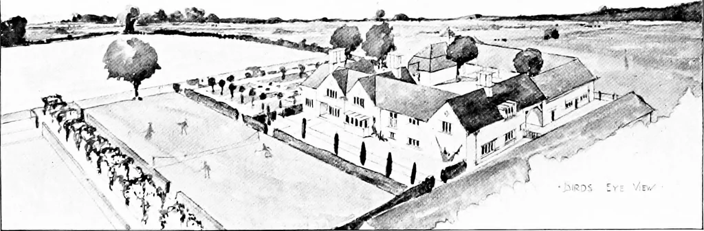 An illustration from Country cottages and week-end homes, by J. H. Elder-Duncan ... with numerous illustrations and plans of cottages by well-known architects, 1912, leaf 167