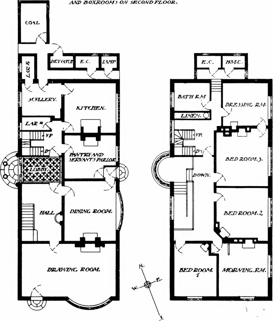 An illustration from Country cottages and week-end homes, by J. H. Elder-Duncan ... with numerous illustrations and plans of cottages by well-known architects, 1912, leaf 215