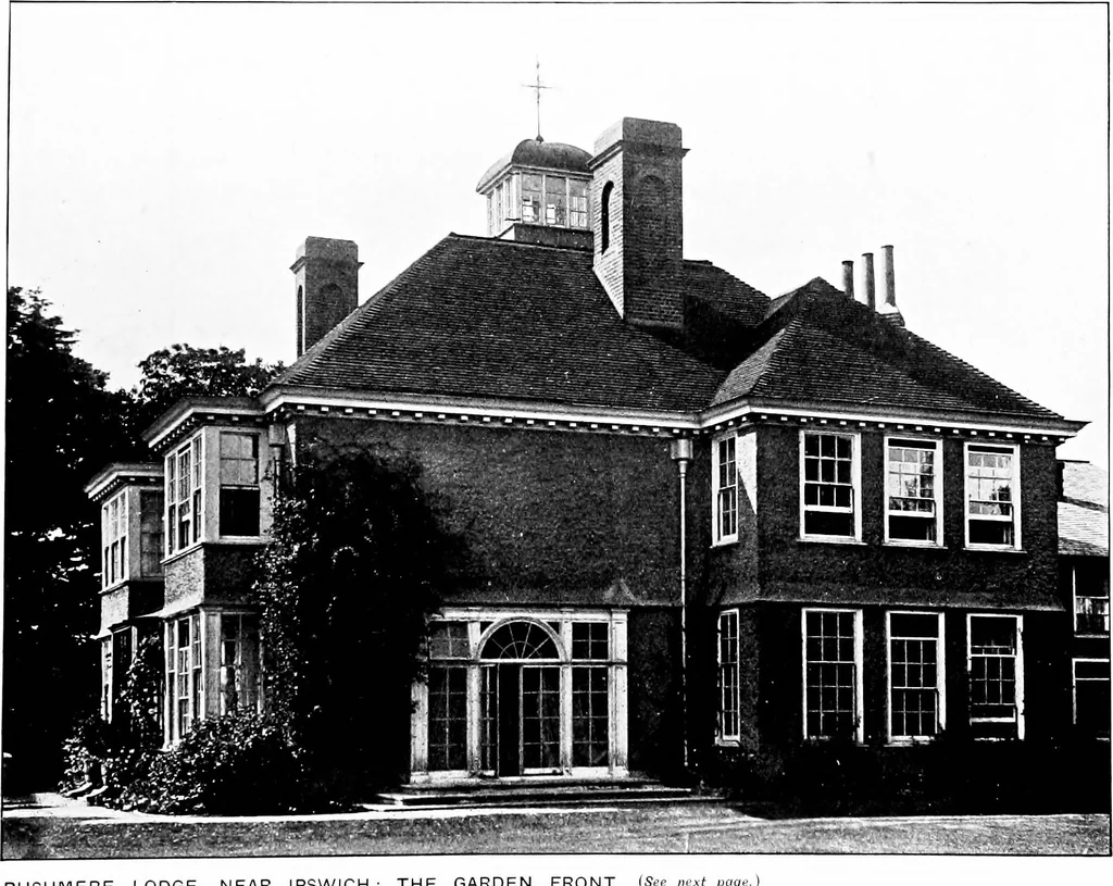 An illustration from Country cottages and week-end homes, by J. H. Elder-Duncan ... with numerous illustrations and plans of cottages by well-known architects, 1912, leaf 218