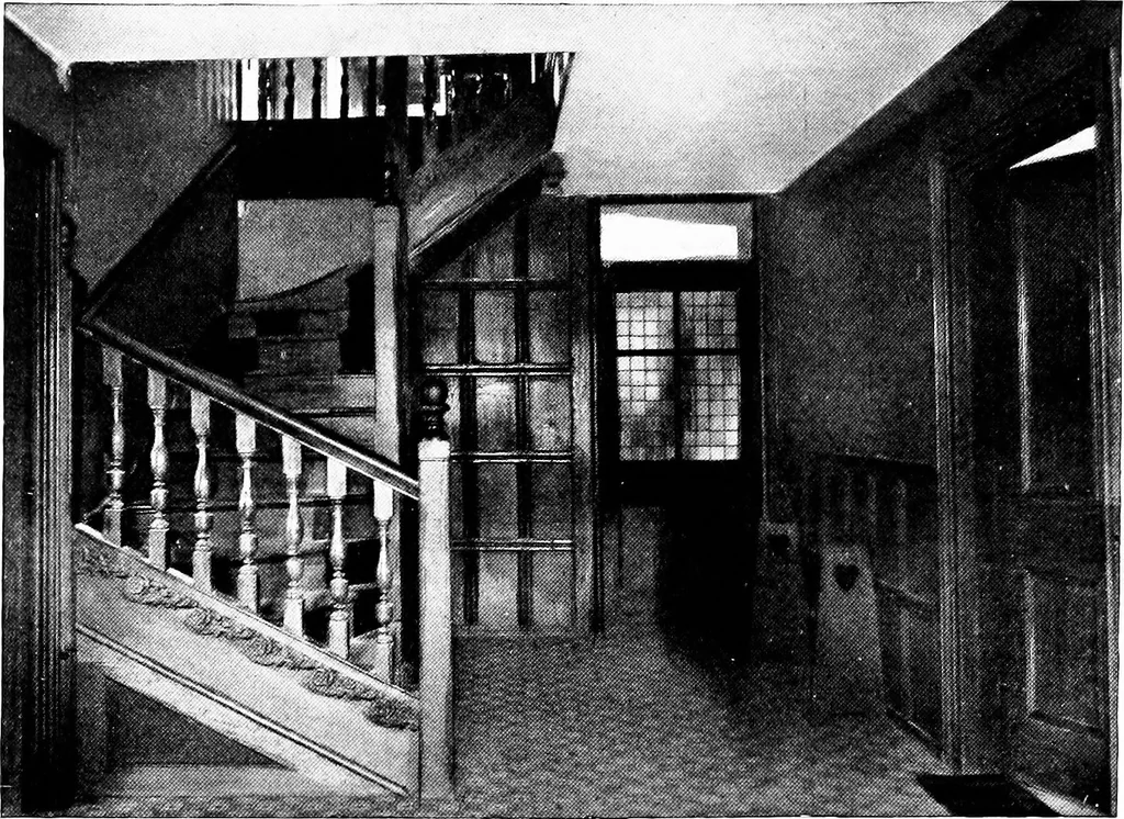 An illustration from Country cottages and week-end homes, by J. H. Elder-Duncan ... with numerous illustrations and plans of cottages by well-known architects, 1912, leaf 73