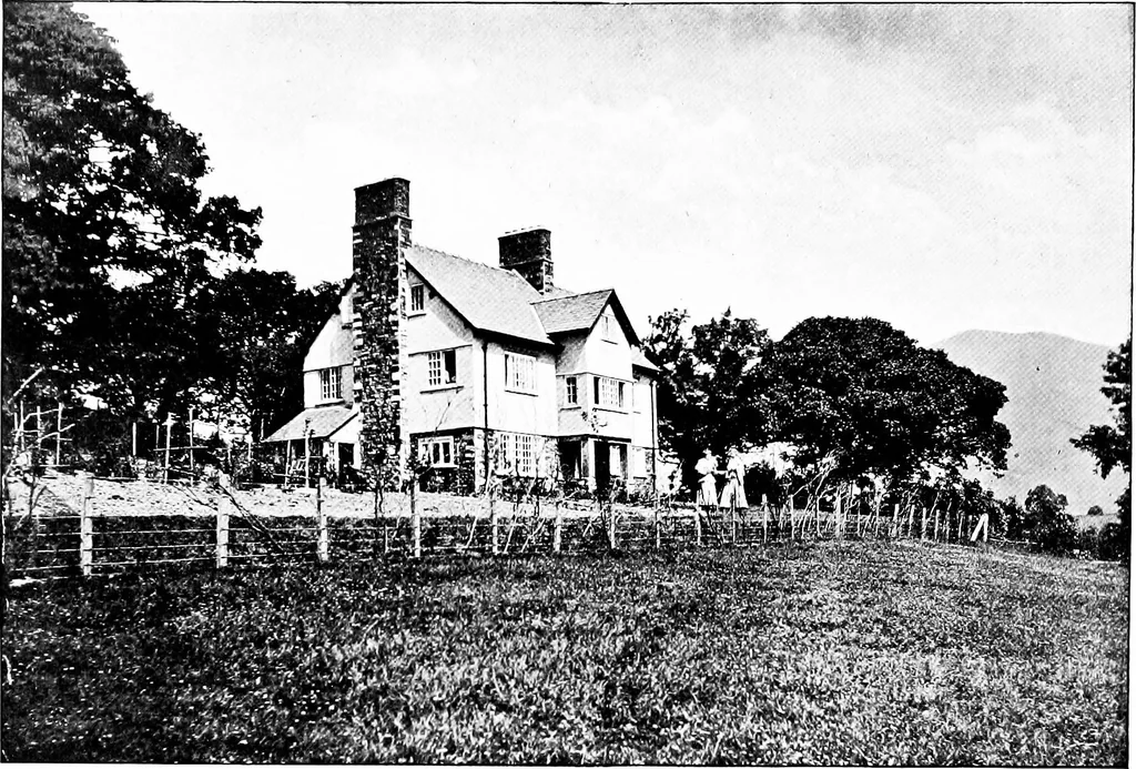 An illustration from Country cottages and week-end homes, by J. H. Elder-Duncan ... with numerous illustrations and plans of cottages by well-known architects, 1912, leaf 89
