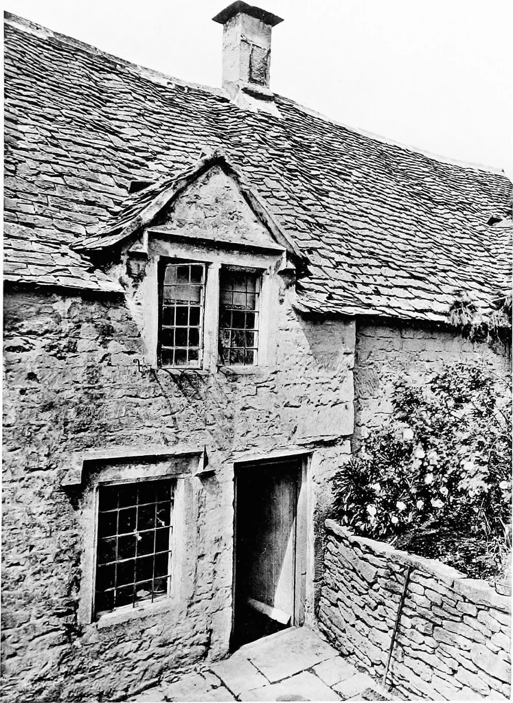 An illustration from Old cottages, farm-houses, and other stone buildings in the Cotswold district; examples of minor domestic architecture in Gloucestershire, Oxfordshire, Northants, Worcestershire, &c., 1905, leaf 106