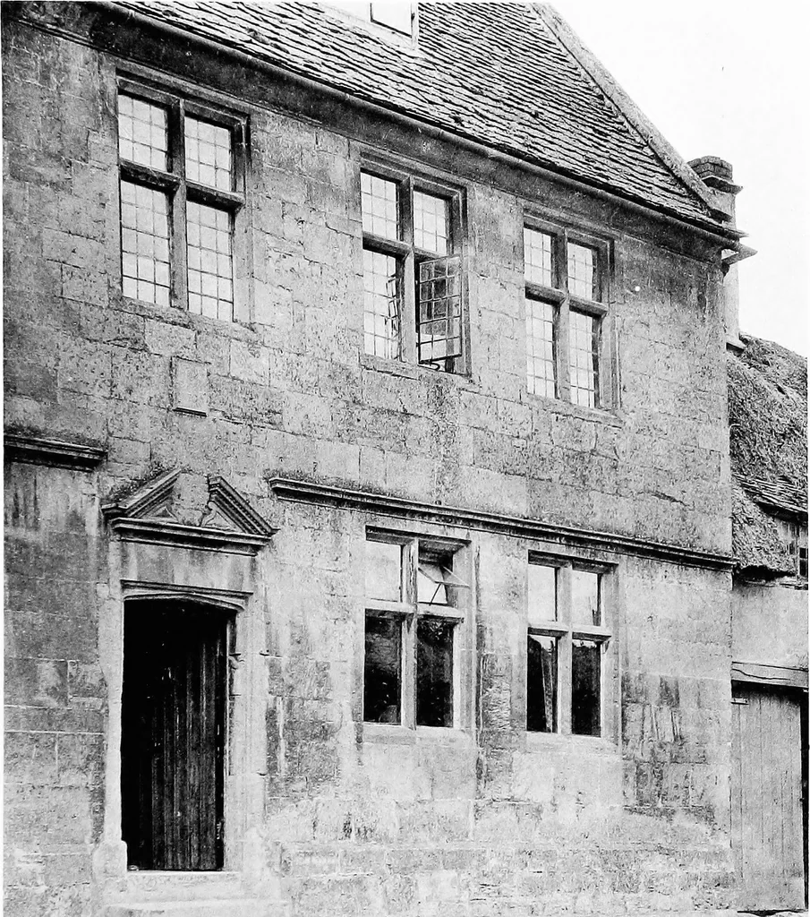 An illustration from Old cottages, farm-houses, and other stone buildings in the Cotswold district; examples of minor domestic architecture in Gloucestershire, Oxfordshire, Northants, Worcestershire, &c., 1905, leaf 108
